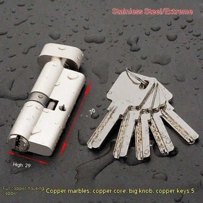 Indoor Door Copper Cylinder 70 Bedroom
