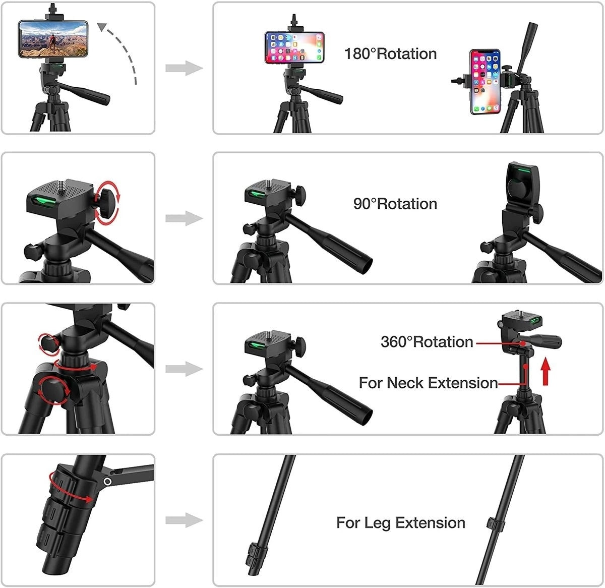 Multi Functional Tripod For Mobile Live Broadcast