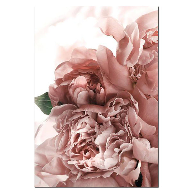 Bedroom painting peony frameless painting core