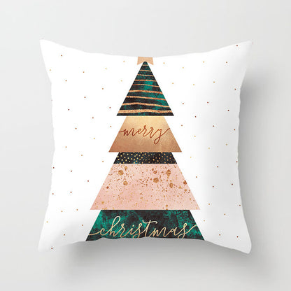 Christmas Nordic Style Peach Skin Fabric Pillow Cover Car Home Sofa Cushion Cover