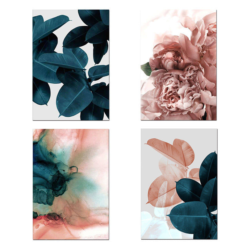 Bedroom painting peony frameless painting core