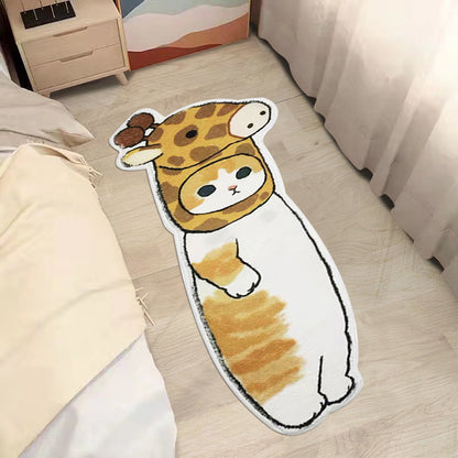 Cartoon Cute Cashmere Cat Simple Plush Floor Mat