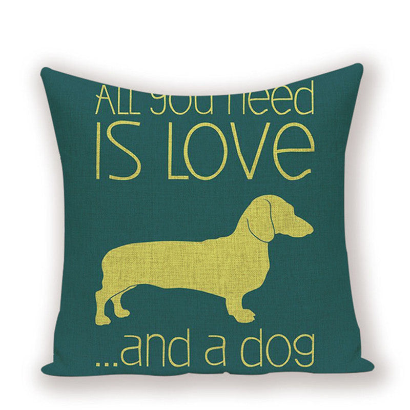 Dachshund Cushion Cover Fungus Sausage