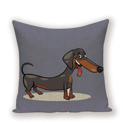 Dachshund Cushion Cover Fungus Sausage