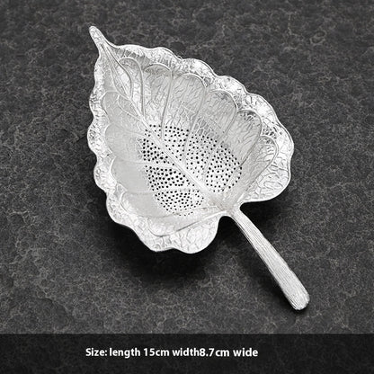 Creative Tea Strainer Tin Tea Funnel Pure Tin Tea Set