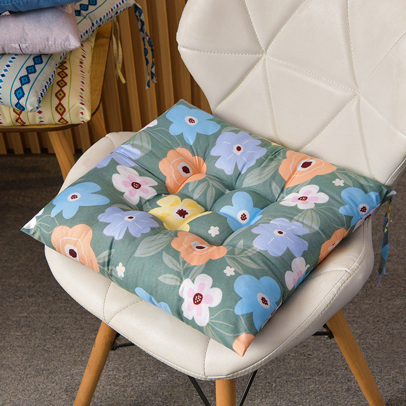 Simple Printed Square Cushion Cartoon Bay Window