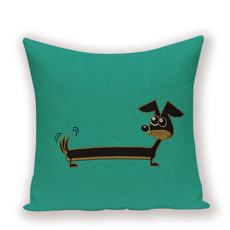 Dachshund Cushion Cover Fungus Sausage