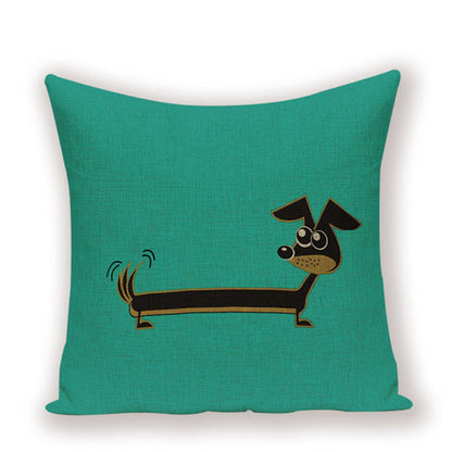 Dachshund Cushion Cover Fungus Sausage