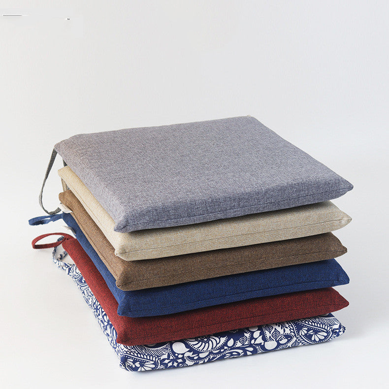 Office Chair Japanese Tatami Linen Cushion