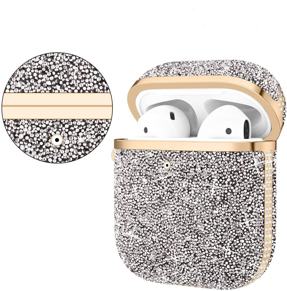 Soft Electroplating Fashion Star Diamond Headphone Sleeve Protective Sleeve
