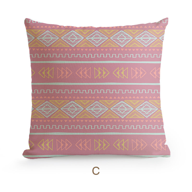 Bohemian Homestay Ethnic Style Pillow Living Room Sofa Cushion Office Pillow Car Backrest Pillow Case