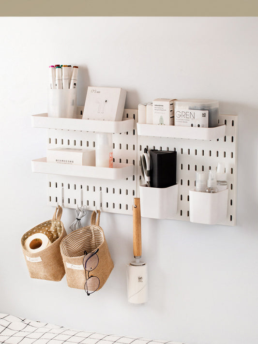 Hole Board Shelf Accessories Wall Grid Storage Rack Wall Hanging