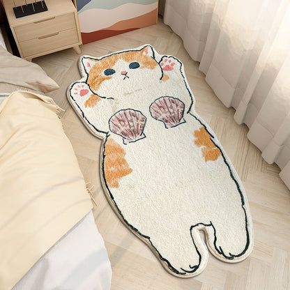 Cartoon Cute Cashmere Cat Simple Plush Floor Mat