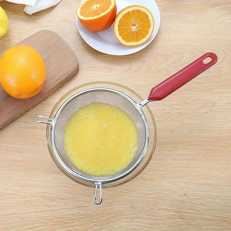 1pc/3pc Fine Mesh Strainer, Flour Sifter, Stainless Steel Sieve, Kitchen Gadgets, Home Kitchen Items