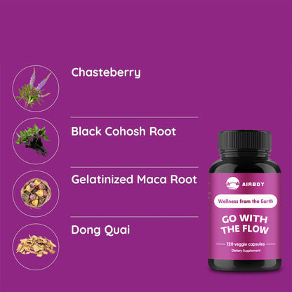 Female Hormone Balance - Helps with Bloating, Weight Management, PCOS, Menopause - 120 Capsules
