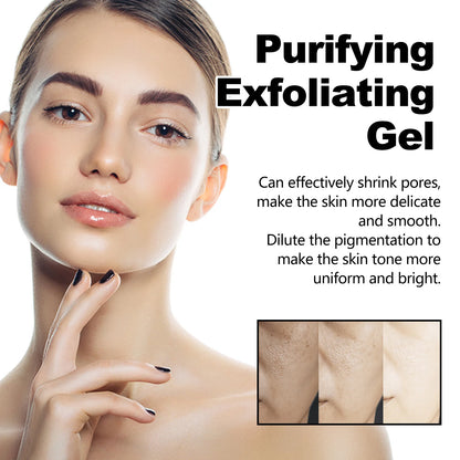 West&Month 50g Purifying Exfoliating Gel Cleaning Pores Blackhead Dark Dead Skin Remover Repair Cleans Dirt Oil Face Body Gel