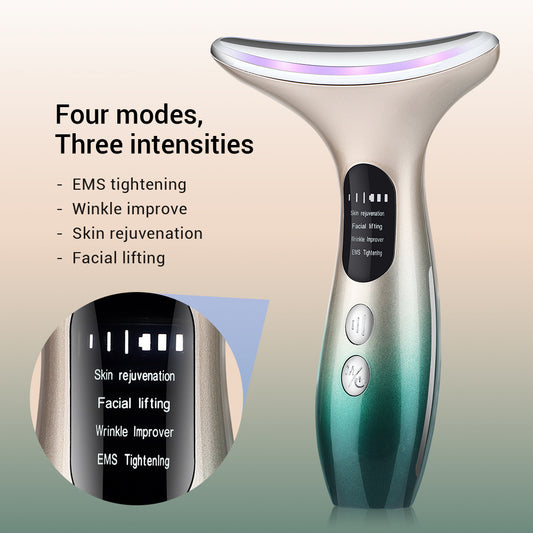110V Cross-Border New EMS Micro-Current Neck Instrument For Home Skin Rejuvenation Facial Inductive Therapeutical Instrument Neck Massager