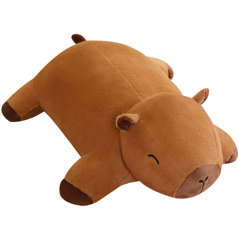 Plush Capybara Floor Mat Bed With Leg-supporting Large Capybara Capybara Pillow