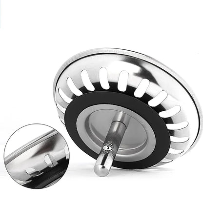 2/1Pcs Bathroom Sink Strainer Stainless Steel Pool Bathtub Drain Hair Catcher Stopper Waste Sink Filter Plug Kitchen Accessories