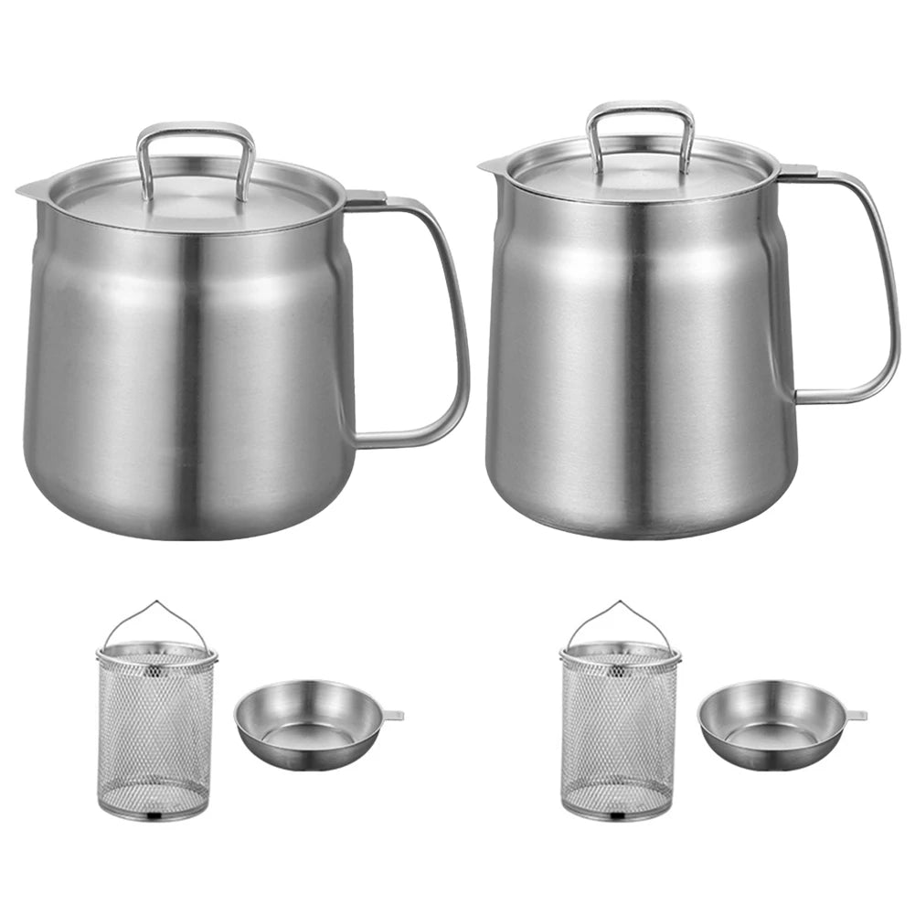 Features Oil Filter Pot Storage Container Oil Filter Pot Storage Container Rust Proof And Premium Mesh Stainless Steel