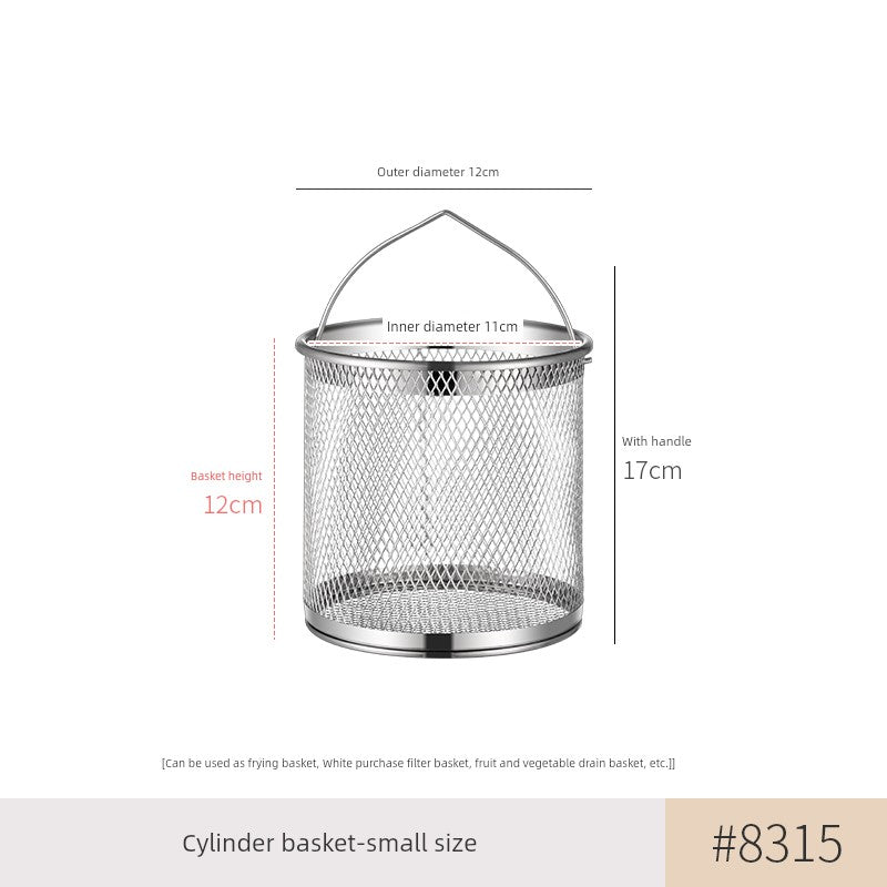 304 Stainless Steel Oil Draining Pot For Home Fried Oil Drain Oil Filter Oil Residue Belt Strainer Food Grade Lard Storage Tank