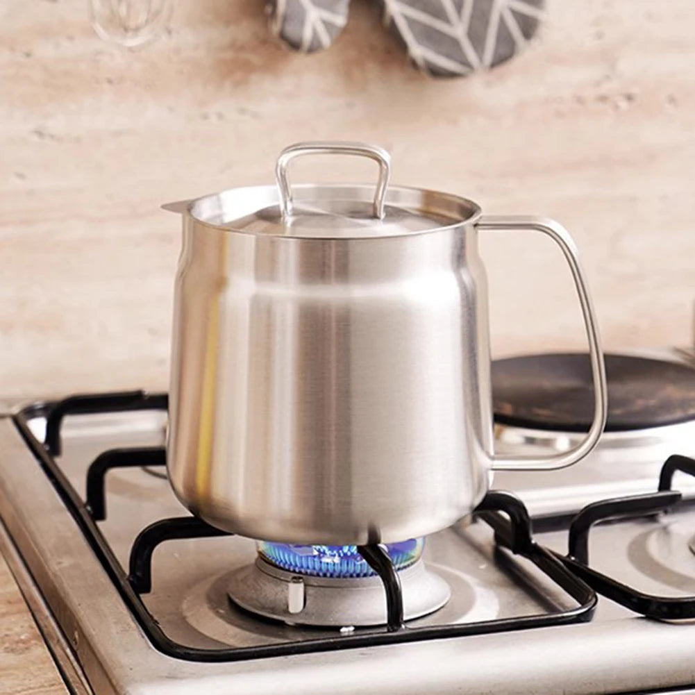Features Oil Filter Pot Storage Container Oil Filter Pot Storage Container Rust Proof And Premium Mesh Stainless Steel