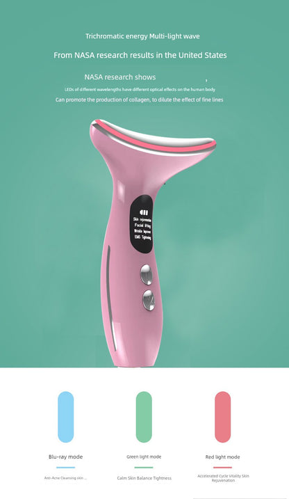 Beauty Instrument For Home Facial Beauty Neck Massage Instrument Neck Pattern French Pattern Lifting and Tightening Handy Gadget Eye Inductive Therapeutical Instrument