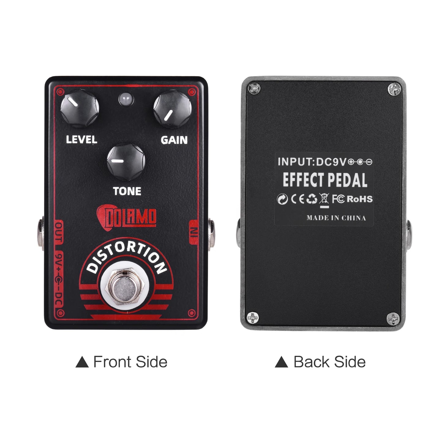 Dolamo D-4 High Gain Distortion Guitar Effect Pedal True British Style Effect Pedal with True Bypass for Electric Guitar