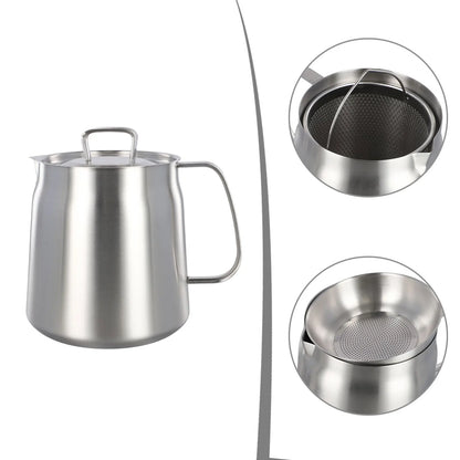 Features Oil Filter Pot Storage Container Oil Filter Pot Storage Container Rust Proof And Premium Mesh Stainless Steel