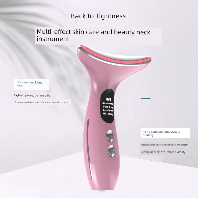 Beauty Instrument For Home Facial Beauty Neck Massage Instrument Neck Pattern French Pattern Lifting and Tightening Handy Gadget Eye Inductive Therapeutical Instrument