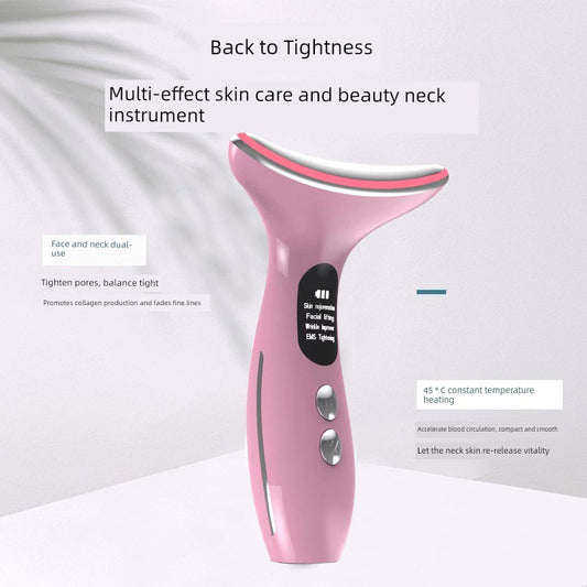 Beauty Instrument For Home Facial Beauty Neck Massage Instrument Neck Pattern French Pattern Lifting and Tightening Handy Gadget Eye Inductive Therapeutical Instrument