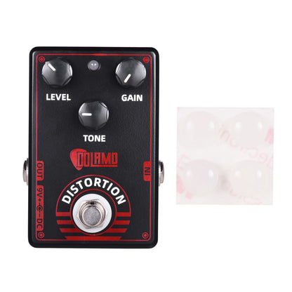 Dolamo D-4 High Gain Distortion Guitar Effect Pedal True British Style Effect Pedal with True Bypass for Electric Guitar