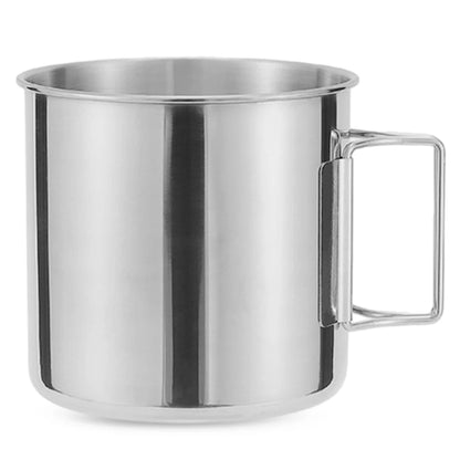 Camping Mug Stainless Steel Coffee Cup Tourist Tableware Picnic Utensils Outdoor Kitchen Equipment Cooking Set Cookware Hiking