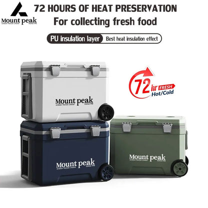 Mount Peak Camping Refrigerator Insulated Box 45L Large Capacity Portable Food BBQ Refrigerator Outdoor