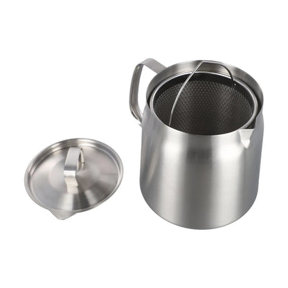 Features Oil Filter Pot Storage Container Oil Filter Pot Storage Container Rust Proof And Premium Mesh Stainless Steel