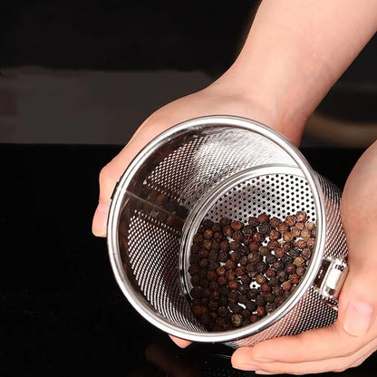 Stew Seasoning Strainer Kitchen Stainless Steel Brine Basket Filter Bag Brine Cage Aniseed Strainer Seasoning Ball Seasoning Box
