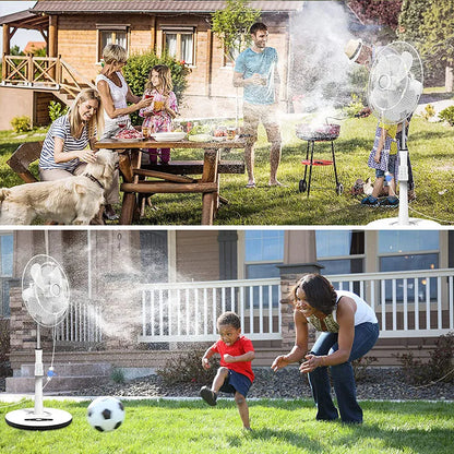 Free Shipping Portable Misting Kit For Fan with 5pcs Brass Sprinkler Nozzles and 1pc Mini Quiet Pump for Misting Cooling System