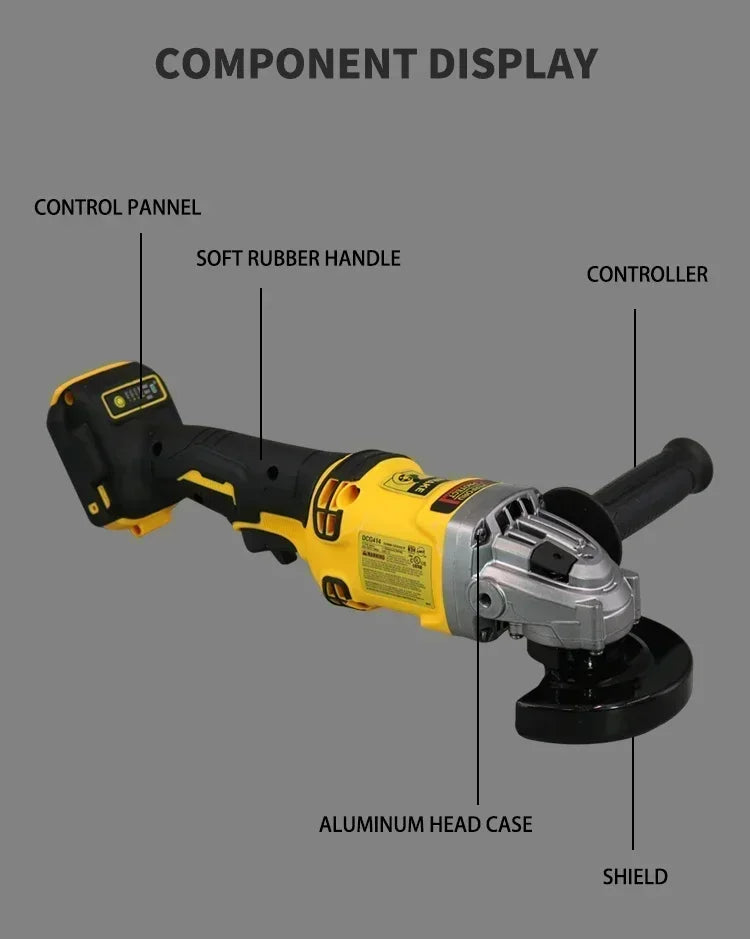 Dewalt DCG 100/125/150MM Impact Polishing Machine Cutting Machine Wireless DIY Woodworking DEWALT Electric Tool Cutting Tools