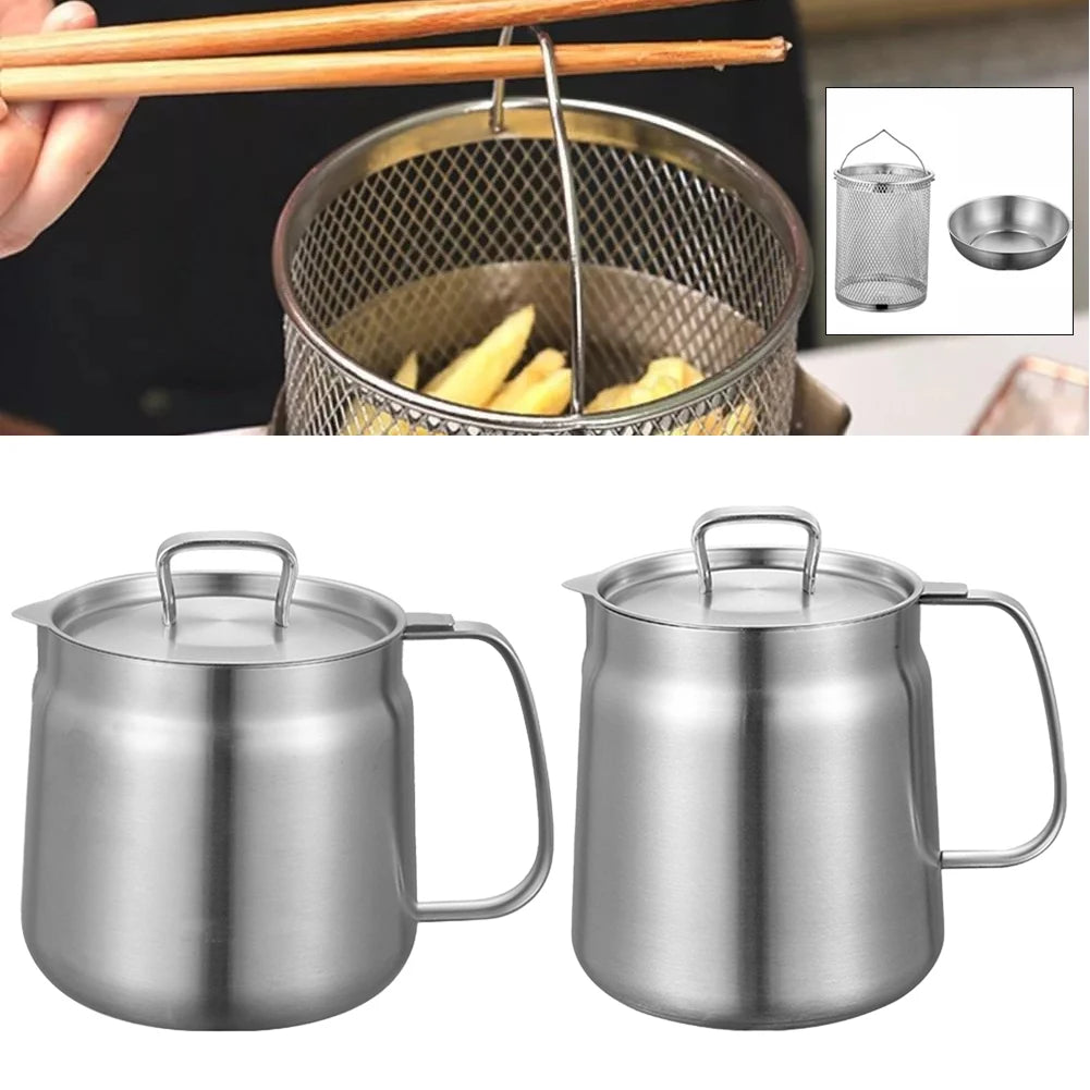 Features Oil Filter Pot Storage Container Oil Filter Pot Storage Container Rust Proof And Premium Mesh Stainless Steel