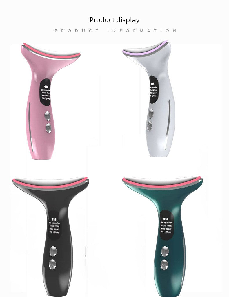Beauty Instrument For Home Facial Beauty Neck Massage Instrument Neck Pattern French Pattern Lifting and Tightening Handy Gadget Eye Inductive Therapeutical Instrument