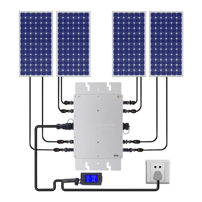 WVC-1200W Solar Grid Tie Inverter Waterproof IP65 Pure Sine Wave Inverter