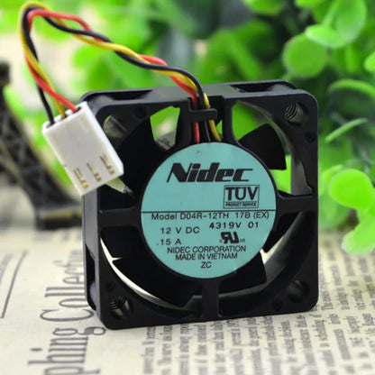 New Fan Nidec D04R-12TH 17B DC 12V 0.15A 4cm 40mm 4015 Big Wind Fan