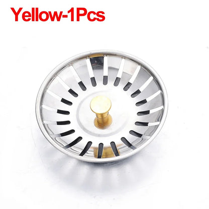 2/1Pcs Bathroom Sink Strainer Stainless Steel Pool Bathtub Drain Hair Catcher Stopper Waste Sink Filter Plug Kitchen Accessories