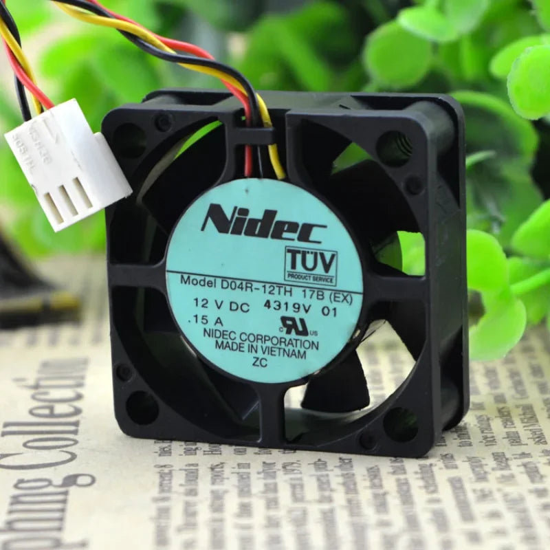 New Fan Nidec D04R-12TH 17B DC 12V 0.15A 4cm 40mm 4015 Big Wind Fan