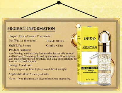 OEDO Gold liquid Moisturizing Serum Facial Plant Skin Care Anti Aging Anti Wrinkle Whitening Cream Facial Treatment Essence