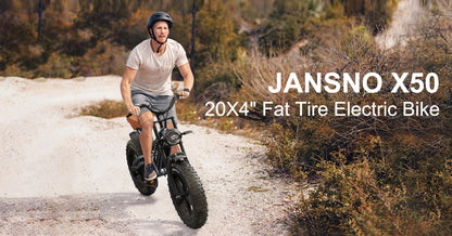 jansno x50 Adult Electric Bike 750W Motor EBicycle 48V 14AH 20 Inch Tire E-Bike Electric Mountain Bike Off-Road Motorcycle