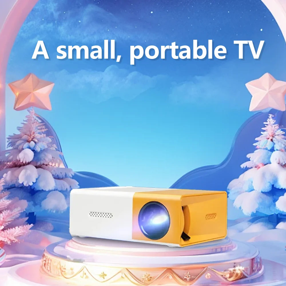 Christmas Portable Projector HD Hdmi Usb Audio Home Theater Media Player Beamer Halloween Gift Outdoor Travel Mini Led Projector