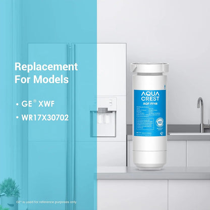 AQUA CREST XWF Replacement for GE® XWF, NSF Certified Refrigerator Water Filter