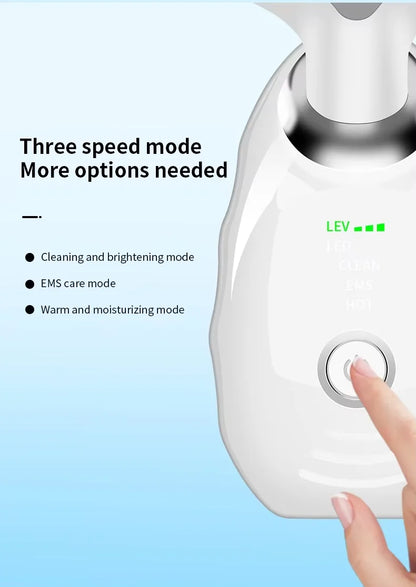EMS Microcurrent Chin Lifting Face Neck Beauty Device LED Photon Firming Rejuvenation Anti Wrinkle Skin Care Facial Massager
