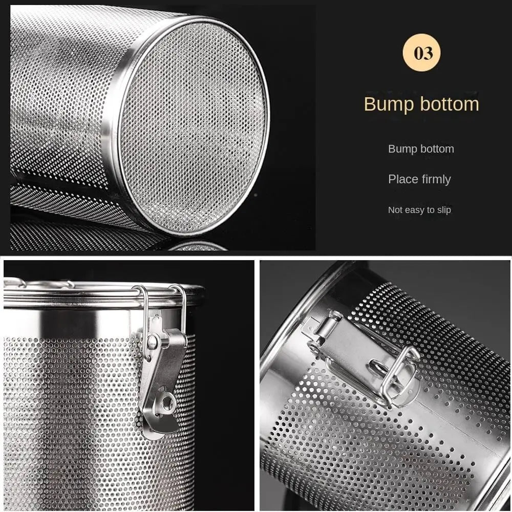 Stew Seasoning Strainer Kitchen Stainless Steel Brine Basket Filter Bag Brine Cage Aniseed Strainer Seasoning Ball Seasoning Box
